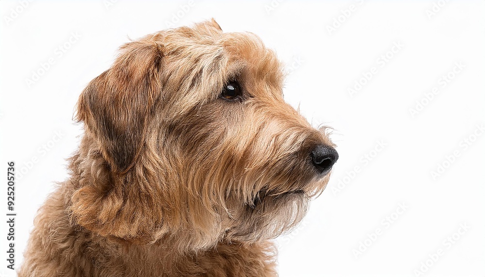 アイリッシュ・ソフトコーテッド・ウィートン・テリアのポートレート(Irish Soft-Coated Wheaten Terrier portrait on white background)
アイリッシュ・ソフトコーテッド・ウィートン・テリアのポートレート(Irish Soft-Coated Wheaten Terrier portrait on white background)