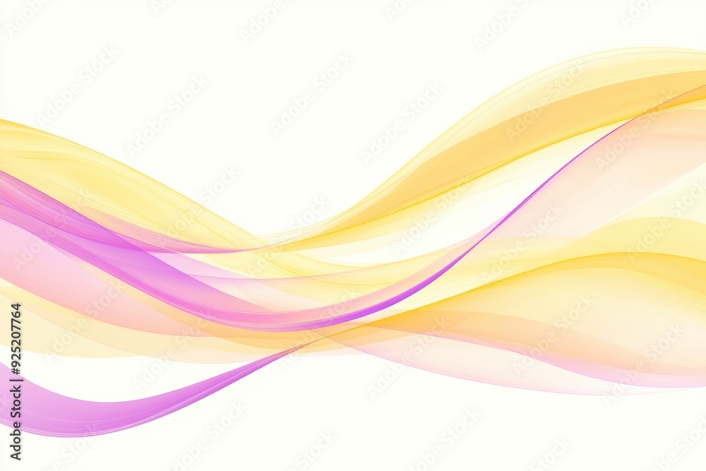 Fototapeta premium Elegant yellow purple abstract wave background