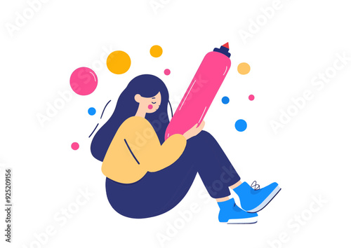 a student studying