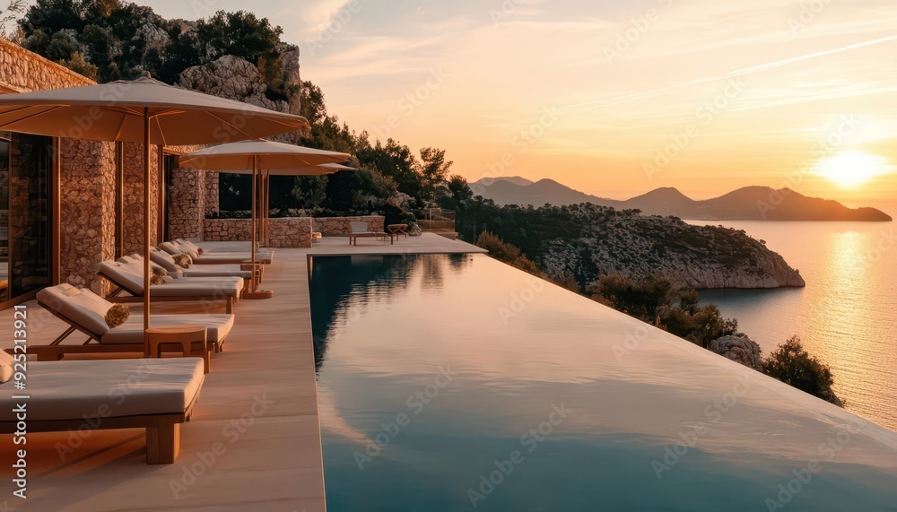 Fototapeta premium Luxury travel, vibrant experiences, high-end destinations, indulgent getaways