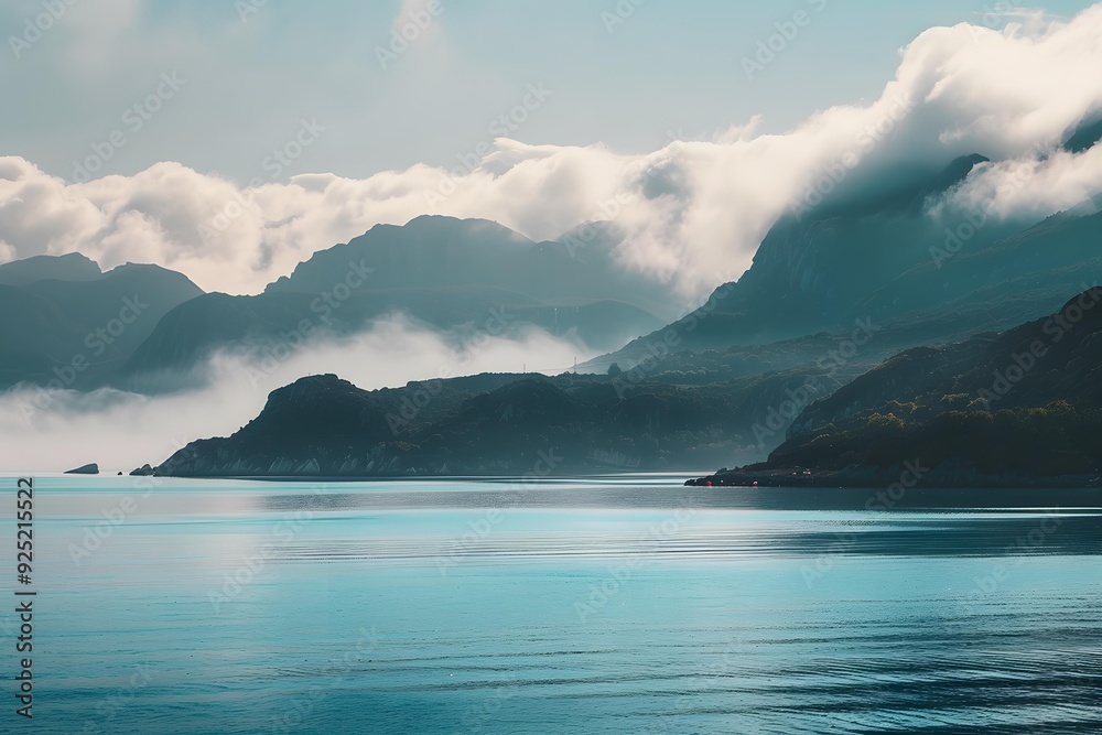 Sea Fog Mountain Landscape Photography