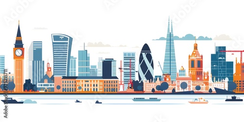 London Skyline Cityscape Illustration