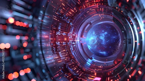 Futuristic Digital Vault wi...