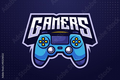 Gamer Esports Logo Template for Gaming Team or Game Tournament