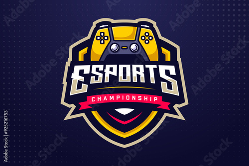 Gamer Esports Logo Template for Gaming Team or Game Tournament