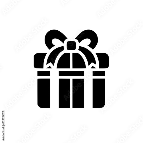 Gift Box Silhouette Illustration