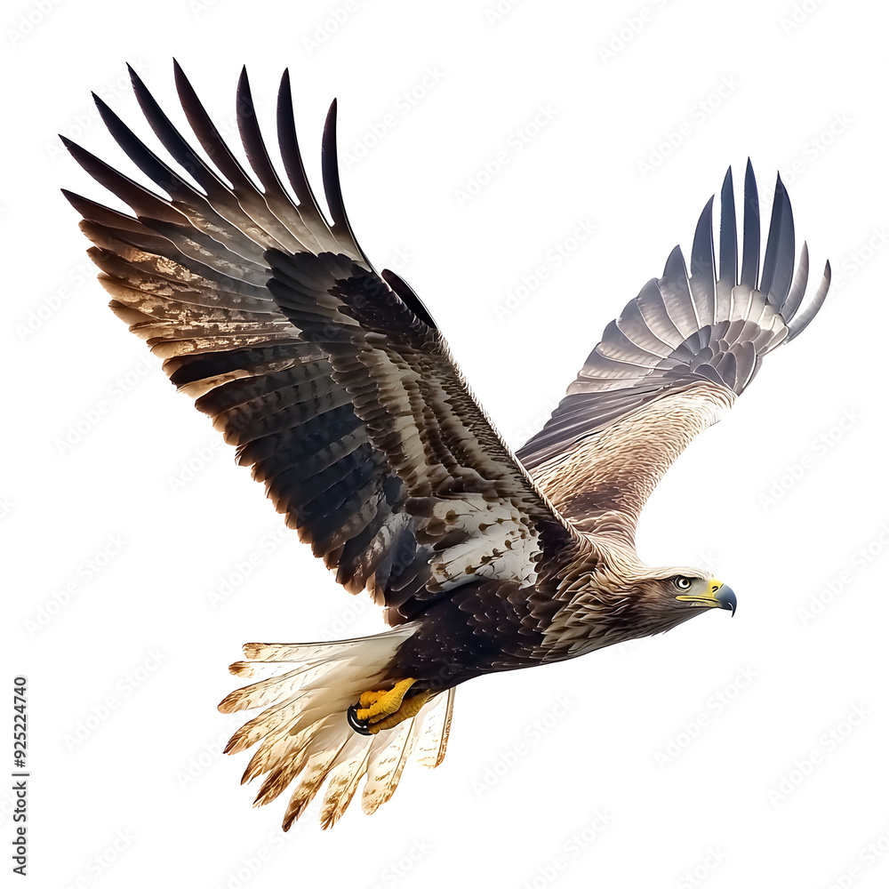 Fototapeta premium Flying Eagle Transparent Background