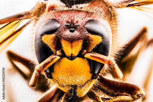 close up of a wasp