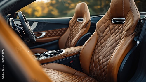 Treating leather seats with conditioner to restore suppleness, prevent cracking, and maintain the luxury feel and look of the cars interior.