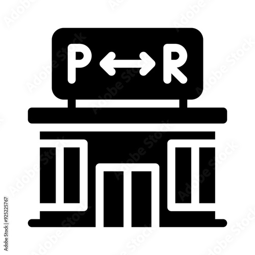 park glyph icon