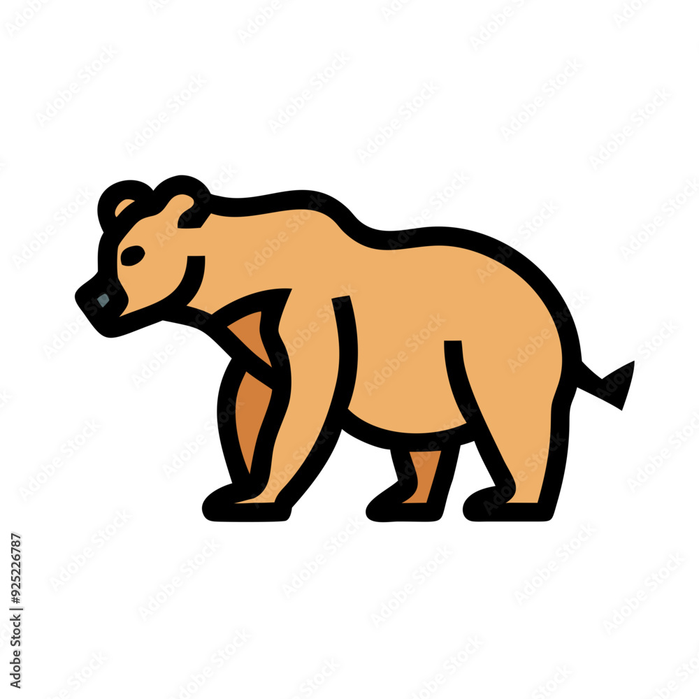 Bear Icon Design for Wildlife and Nature Themes Bear Icon Design for Wildlife and Nature Themes