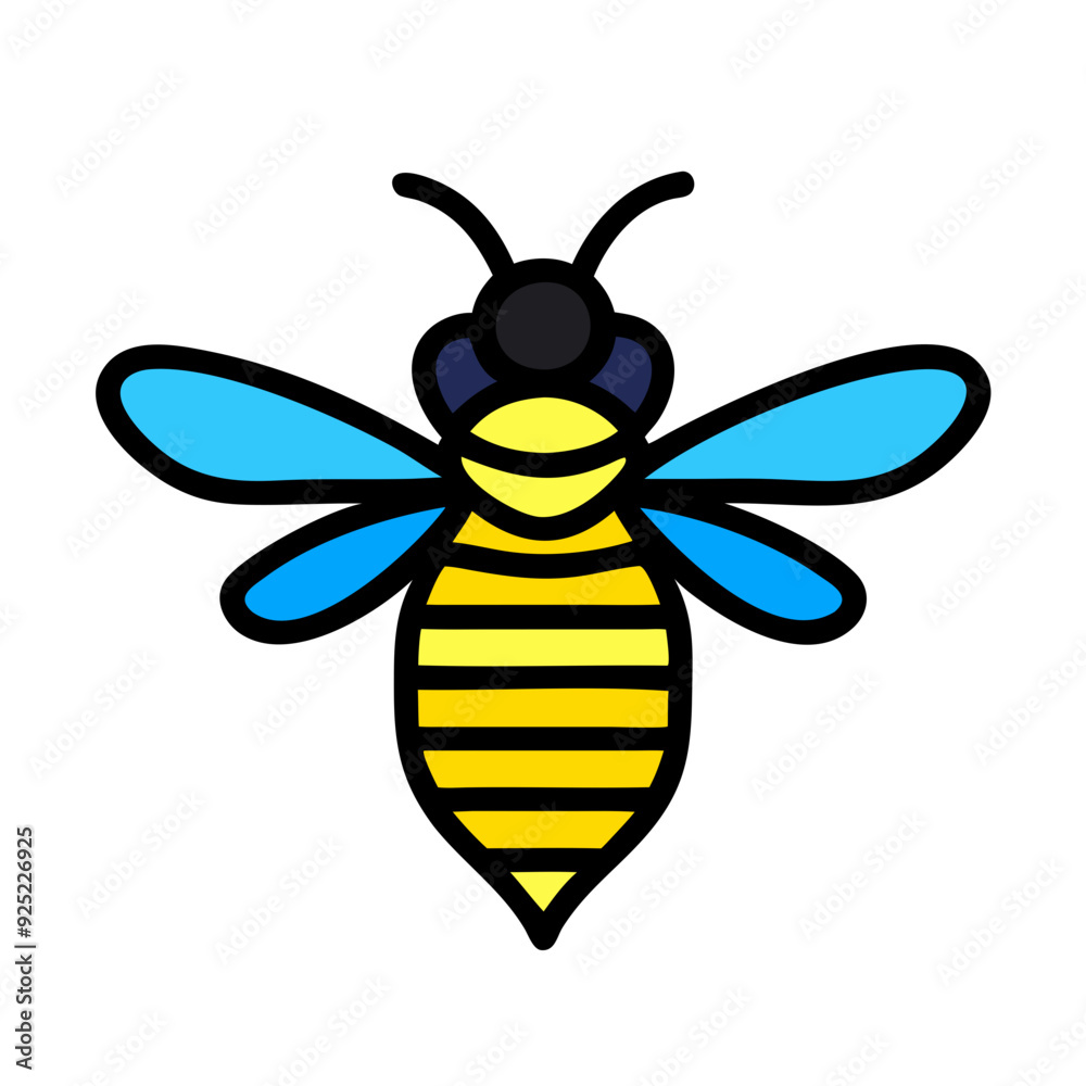 Bee Icon Design for Nature and Pollination Themes Bee Icon Design for Nature and Pollination Themes