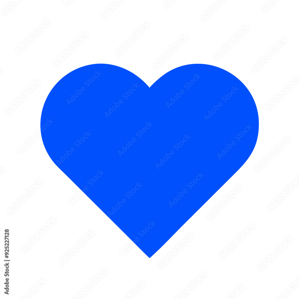 Blue Heart Icon Design for Caring and Emotional Support Themes Blue Heart Icon Design for Caring and Emotional Support Themes