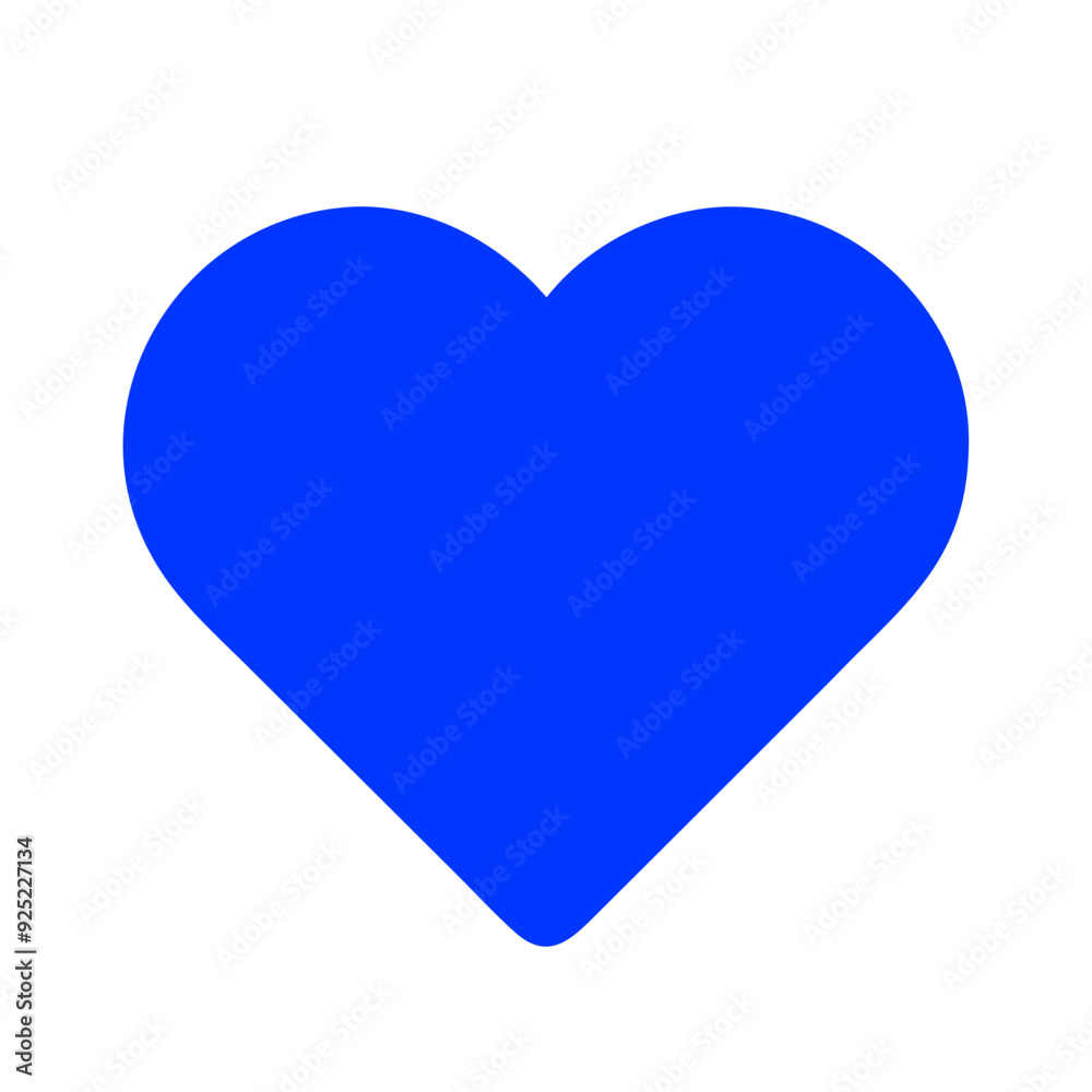 Blue Heart Icon Design for Caring and Emotional Support Themes Blue Heart Icon Design for Caring and Emotional Support Themes