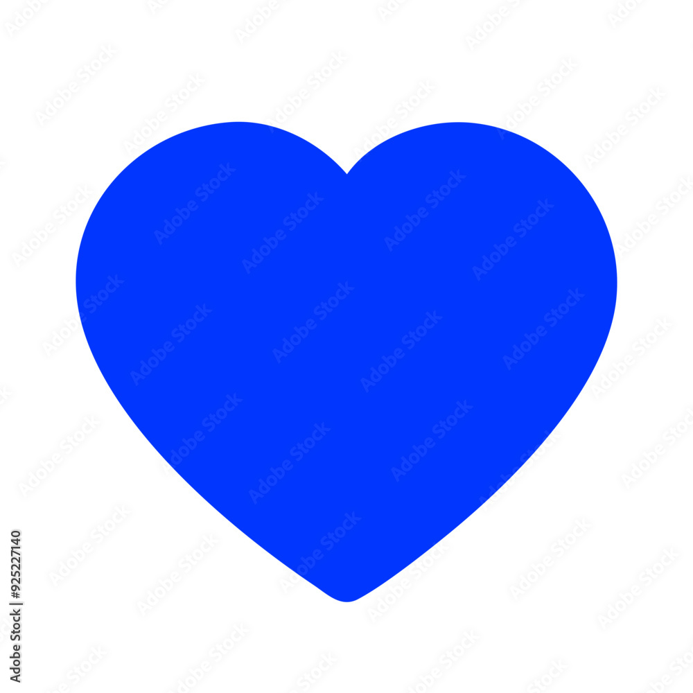 Blue Heart Icon Design for Caring and Emotional Support Themes Blue Heart Icon Design for Caring and Emotional Support Themes