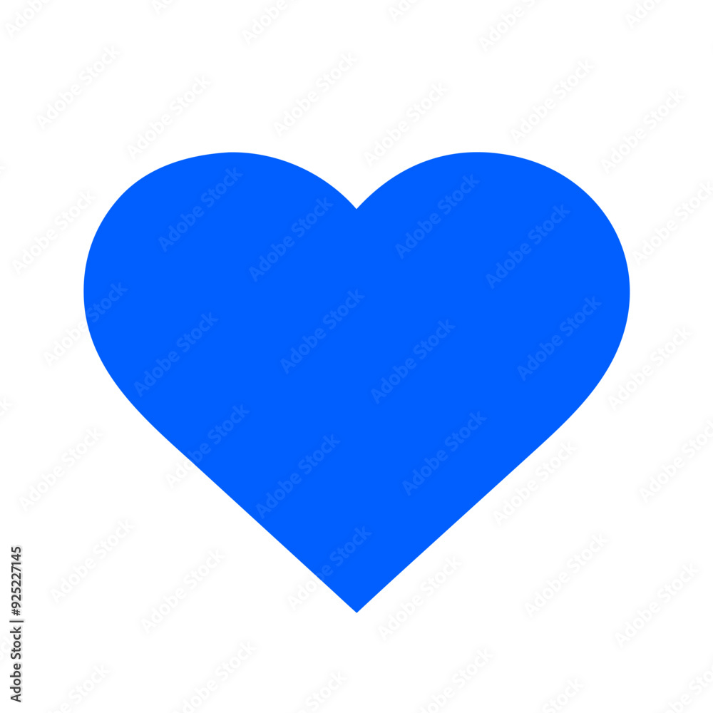 Blue Heart Icon Design for Caring and Emotional Support Themes Blue Heart Icon Design for Caring and Emotional Support Themes