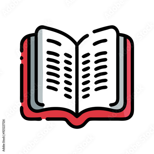 Book Icon Design for Education and Knowledge Themes