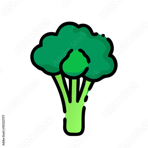 Broccoli Icon Design for Healthy Eating and Nutrition Themes