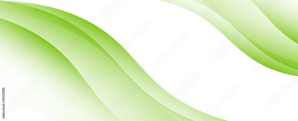 Abstract green banner background. Graphic design banner pattern background template with dynamic curve shapes Abstract green banner background. Graphic design banner pattern background template with dynamic curve shapes