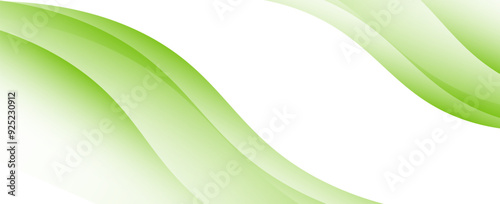 Abstract green banner background. Graphic design banner pattern background template with dynamic curve shapes