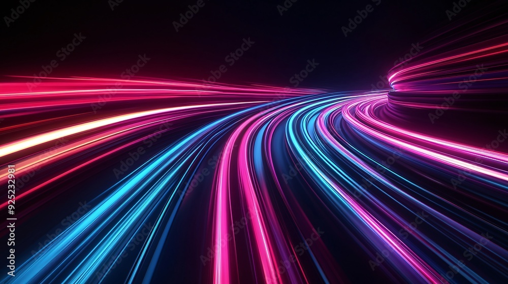 A dynamic abstract background that captures the essence of motion and speed. The design features streaks of light in bright, neon colors that stretch across the scene, creating a sense of rapid A dynamic abstract background that captures the essence of motion and speed. The design features streaks of light in bright, neon colors that stretch across the scene, creating a sense of rapid