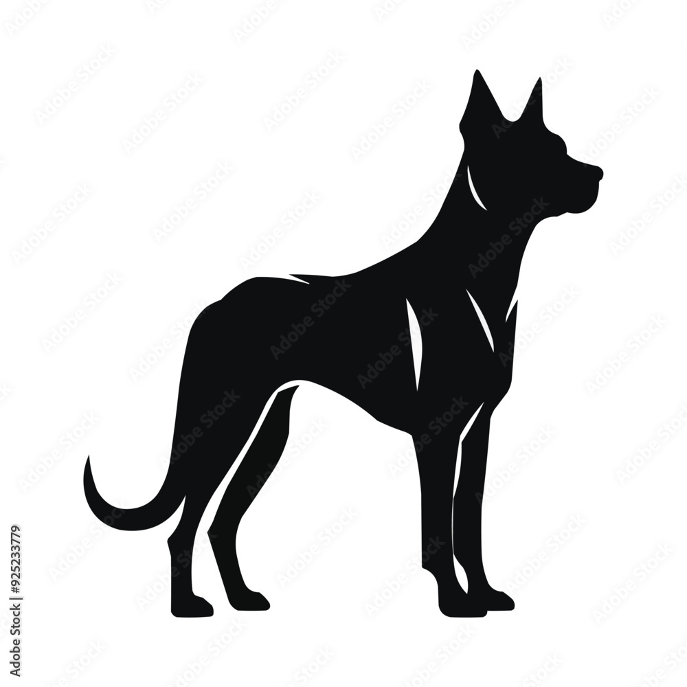 Obraz premium dog silhouette vector