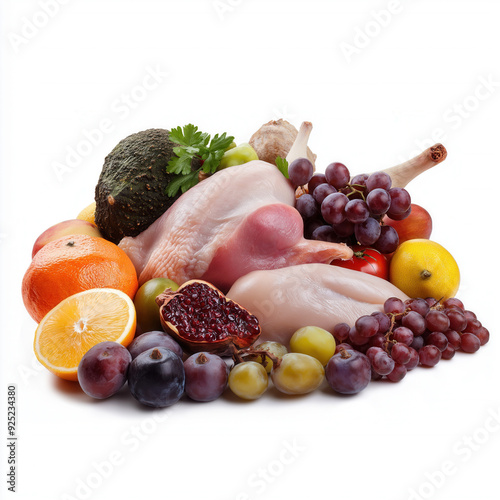 Thanksgiving food isolated