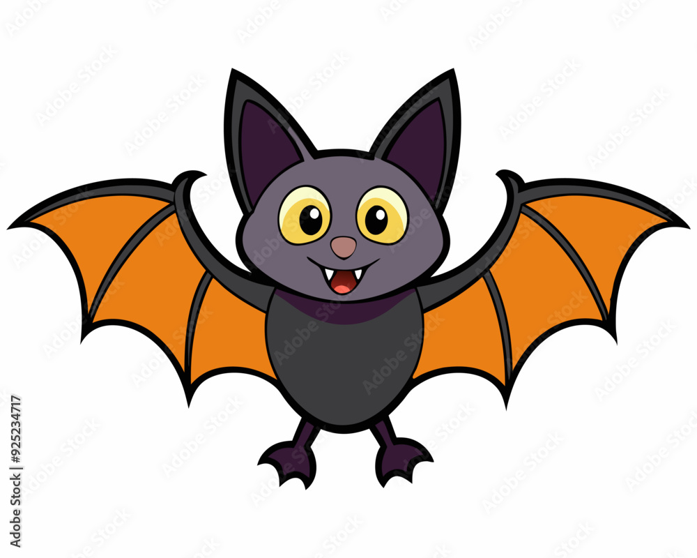 Halloween bat cartoon vector illustration Halloween bat cartoon vector illustration