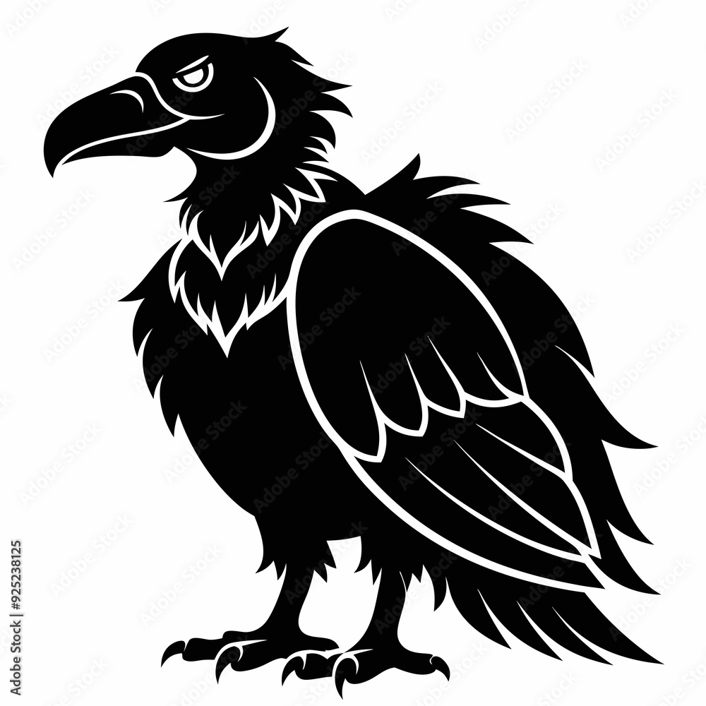 Obraz premium Vulture Black silhouette