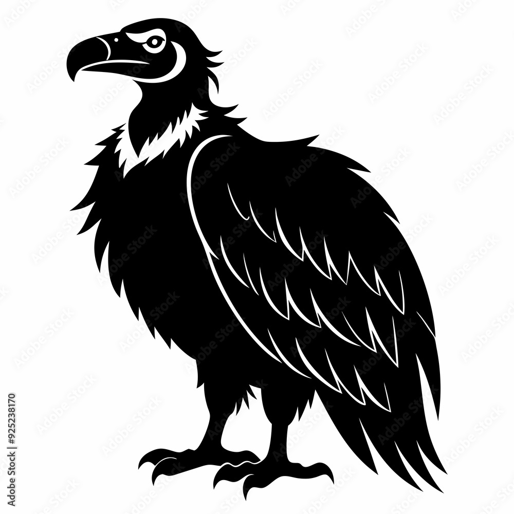 Obraz premium Vulture Black silhouette