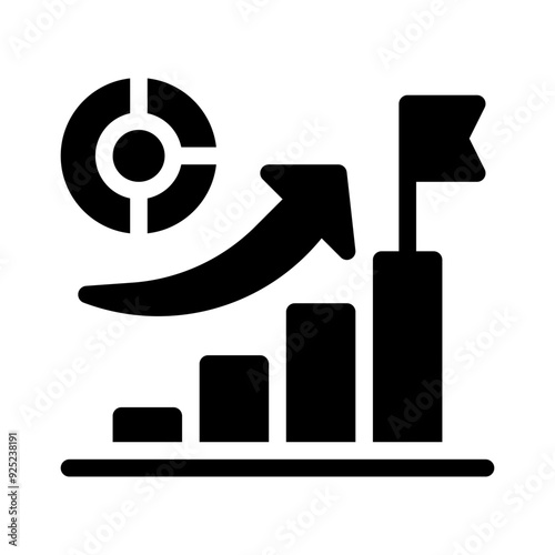 growth glyph icon