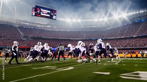 Exciting American Football Action Generative AI