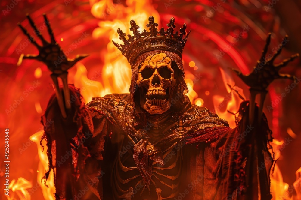 grim reaper standing in the middle of fire grim reaper standing in the middle of fire
