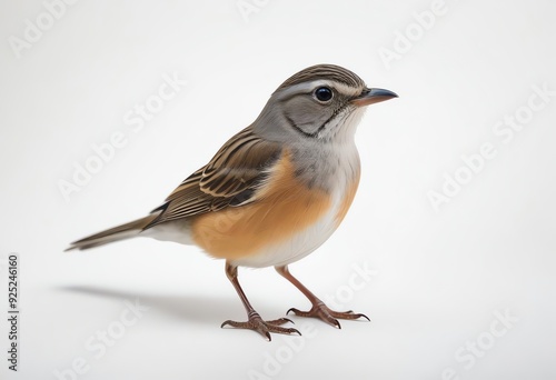 robin on a white background