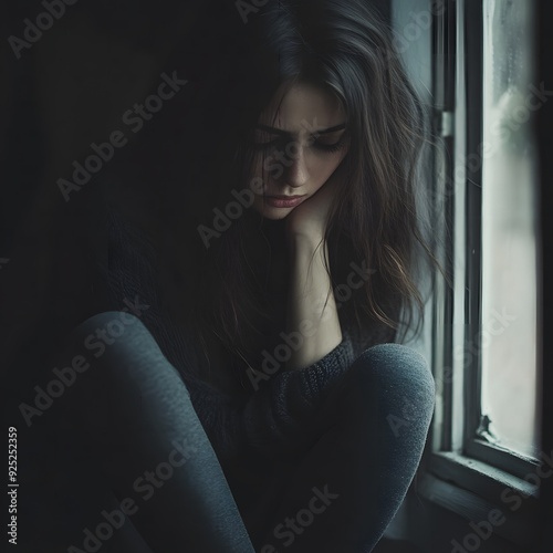 An image depicting anxiety, showing a person overwhelmed by swirling thoughts and worries, symbolizing the chaotic mental state often experienced.