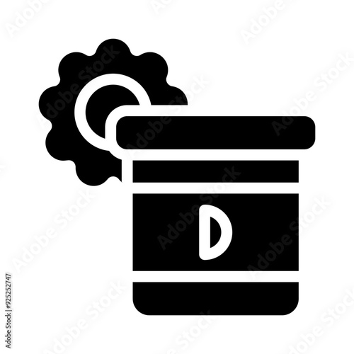 vitamin D glyph icon