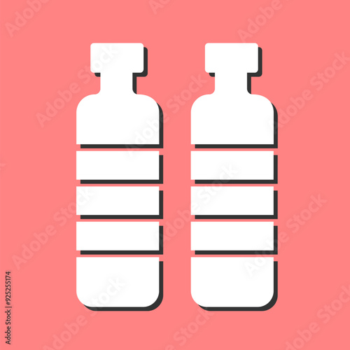 Bottle in Water Vector Icon