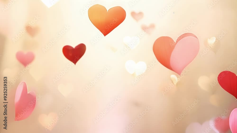 Heartshaped confetti flies through the air creating a whimsical and romantic atmosphere. Heartshaped confetti flies through the air creating a whimsical and romantic atmosphere.