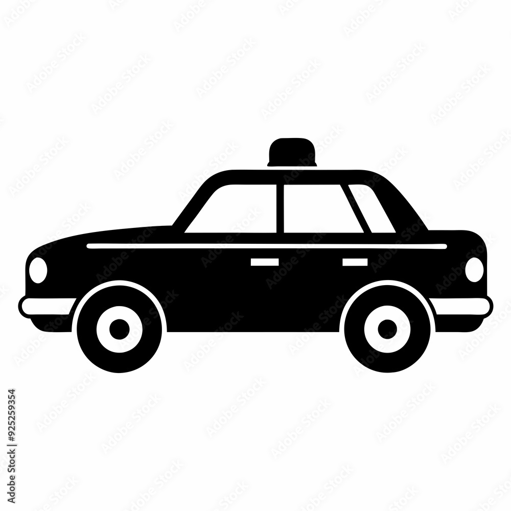 Taxi Black silhouette Taxi Black silhouette