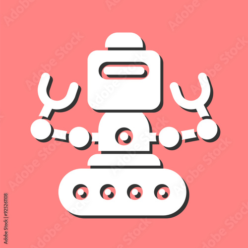 Industrial Robot I Vector Icon