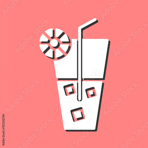 Rainbow Drink Vector Icon
