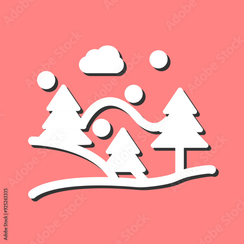 Snow Fall Vector Icon
