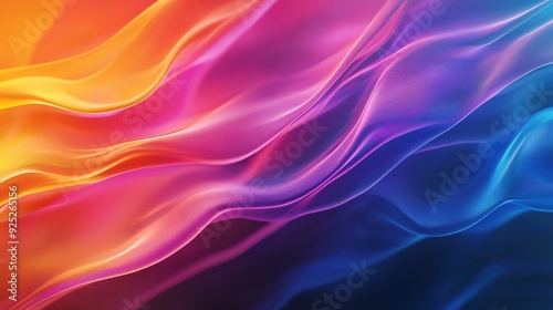 Wallpaper Mural A vibrant wave of colors blending together in a smooth, flowing pattern, perfect for backgrounds and artistic designs. Torontodigital.ca