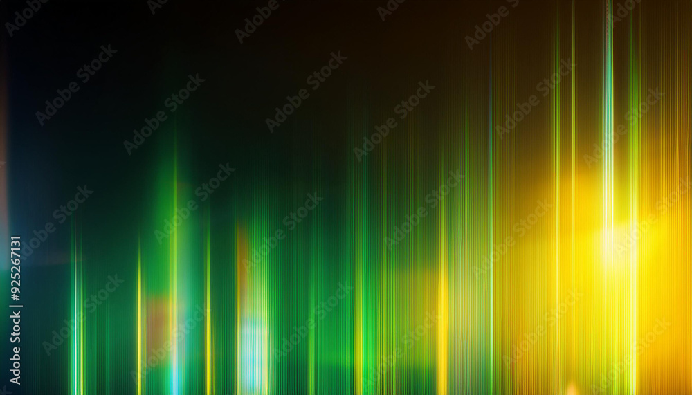 Vibrant Spectrum Abstract Vertical Light Streaks in a Gradient of Golden Yellow Green Teal on a Dark Background Digital Landscape. Poster Banner Wallpaper With Copy Space Vibrant Spectrum Abstract Vertical Light Streaks in a Gradient of Golden Yellow Green Teal on a Dark Background Digital Landscape. Poster Banner Wallpaper With Copy Space