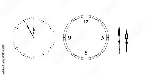 Clock, dial, clock hands