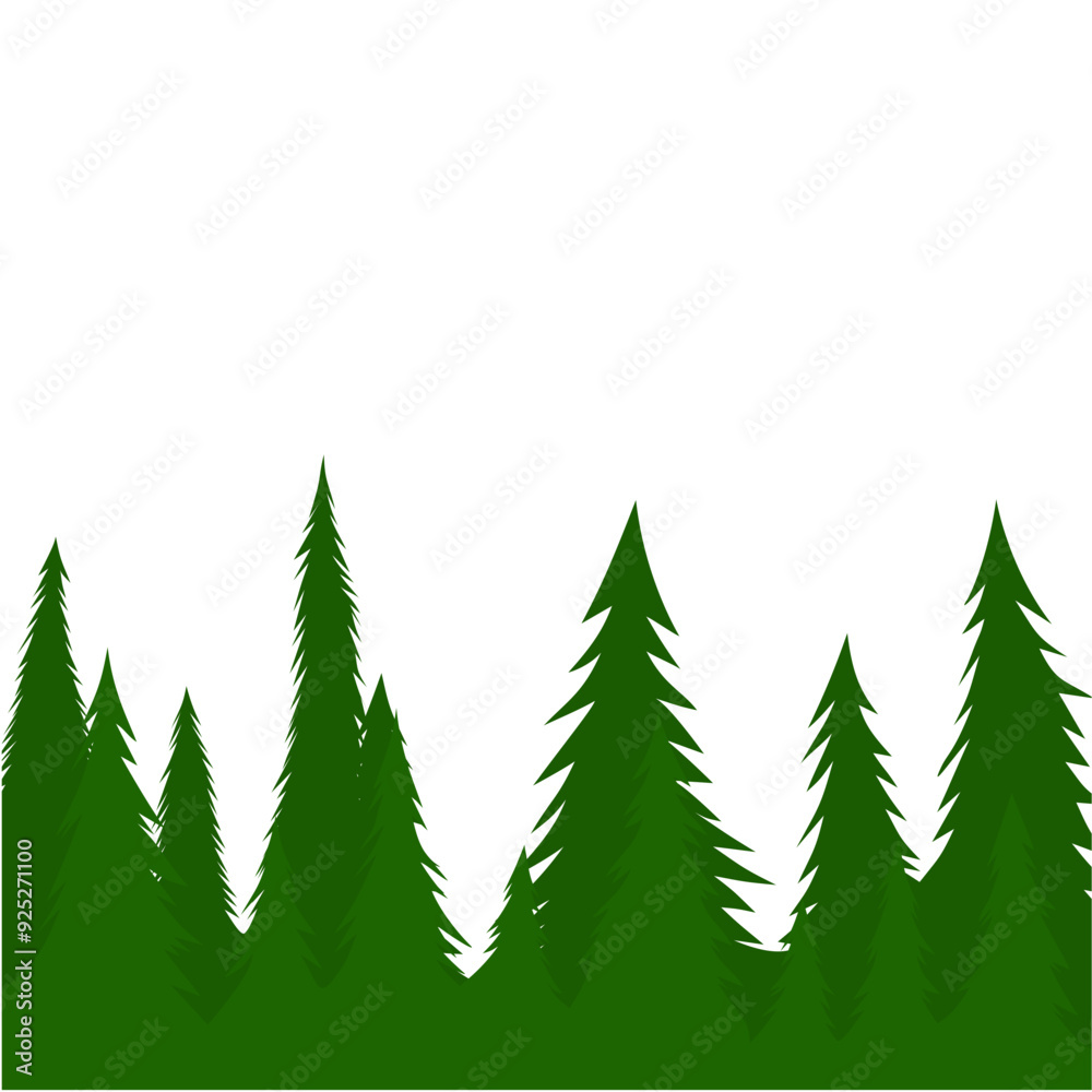 Lush Green Forest Illustration Lush Green Forest Illustration