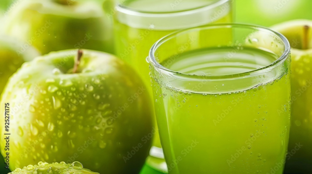 Refreshing Green Apple Juice