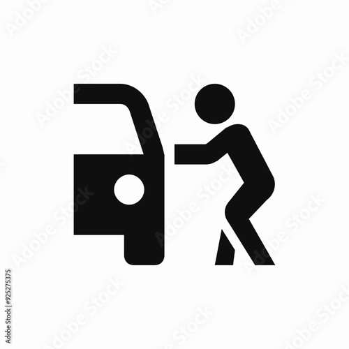 car thief robber icon sign