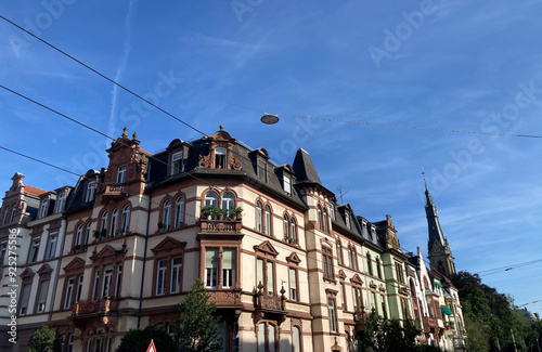 Altbaufassaden in Heidelberg, Deutschland