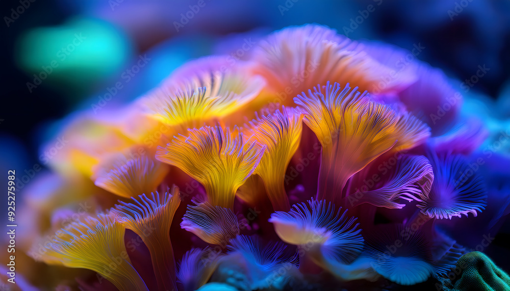 Fototapeta premium koralle, y2k, neon, aestehtic, stil, farbe, unter wasser, blume, meer, natur, ozean, anemone, reef, pflanze, rot, aquarium, flora, pink, kriegsmarine, garden, feuerwerk, bunt, makro, seeanemonen, neu,